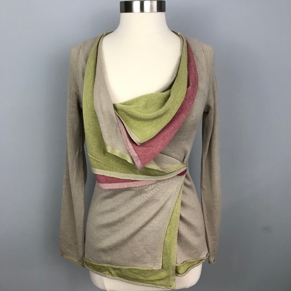 Anthro Knitted & Knotted Hues Unfolding Cardigan - Picture 10 of 10